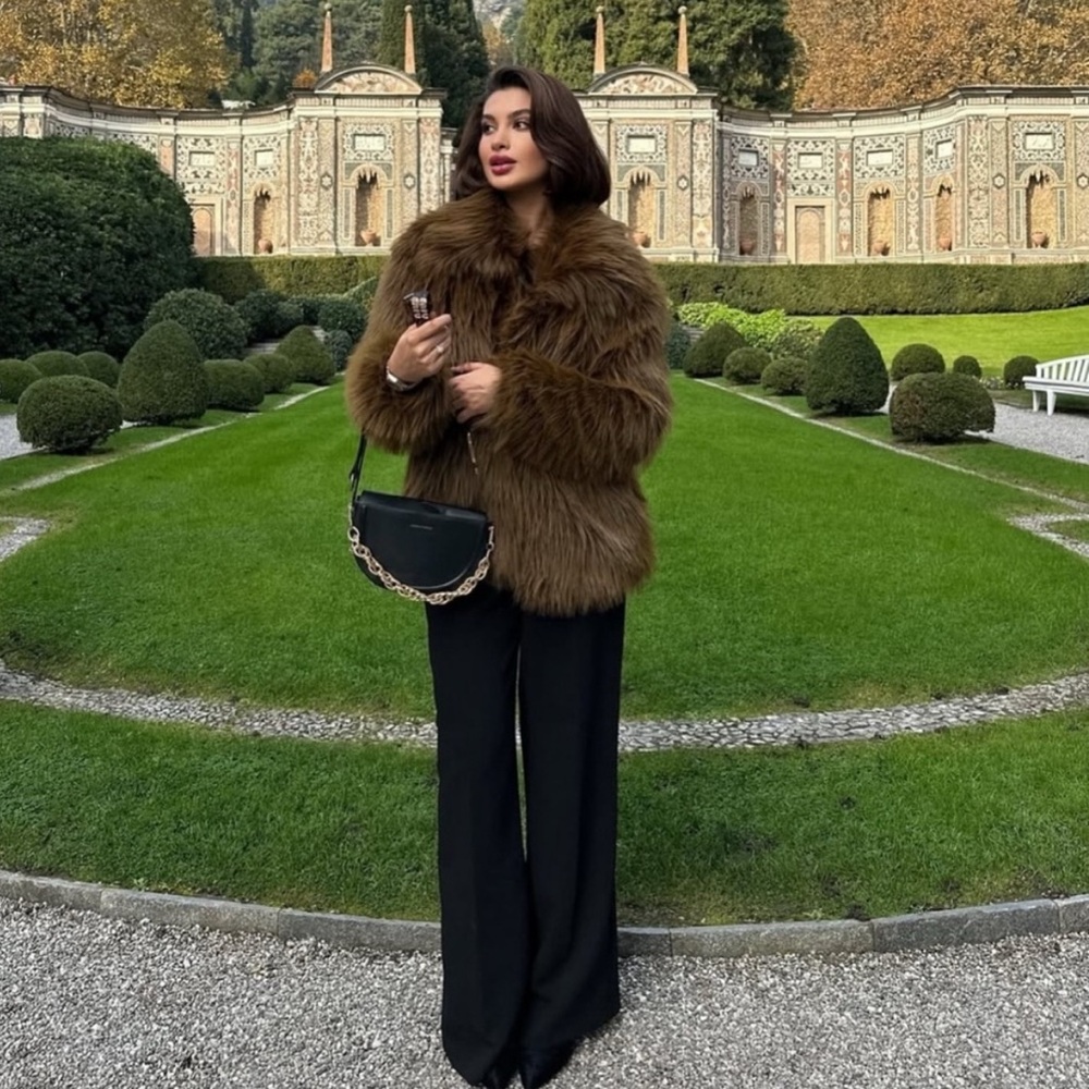 ZARA FAUX FUR SHORT COAT ZW COLLECTION